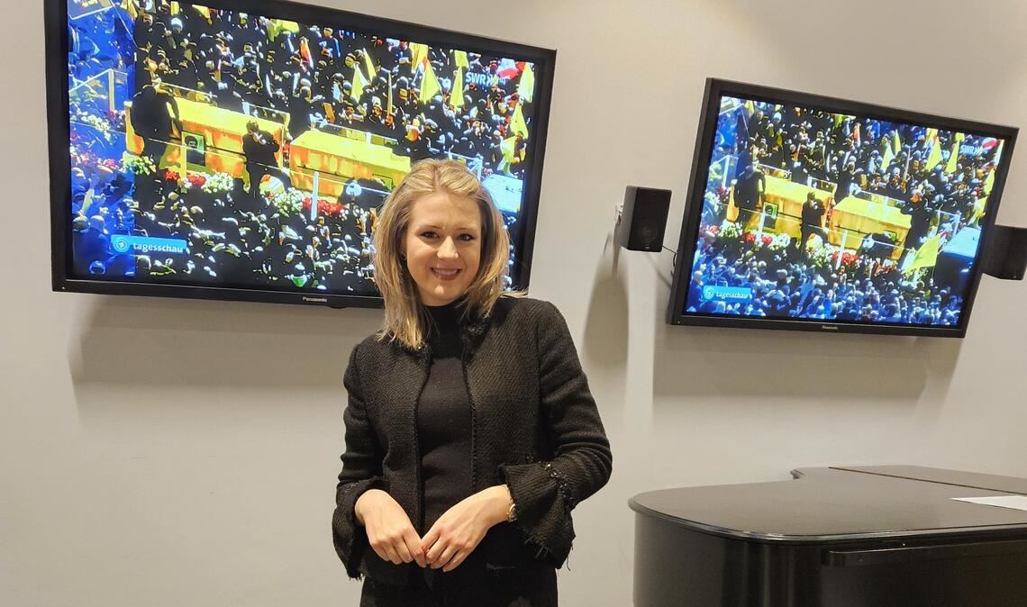 Diana Zimmer, die Kreisvorsitzende und frisch gewählte Bundestagsabgeordnete der AfD, am Abend der Bundestagswahl am 23. Februar. Foto: privat