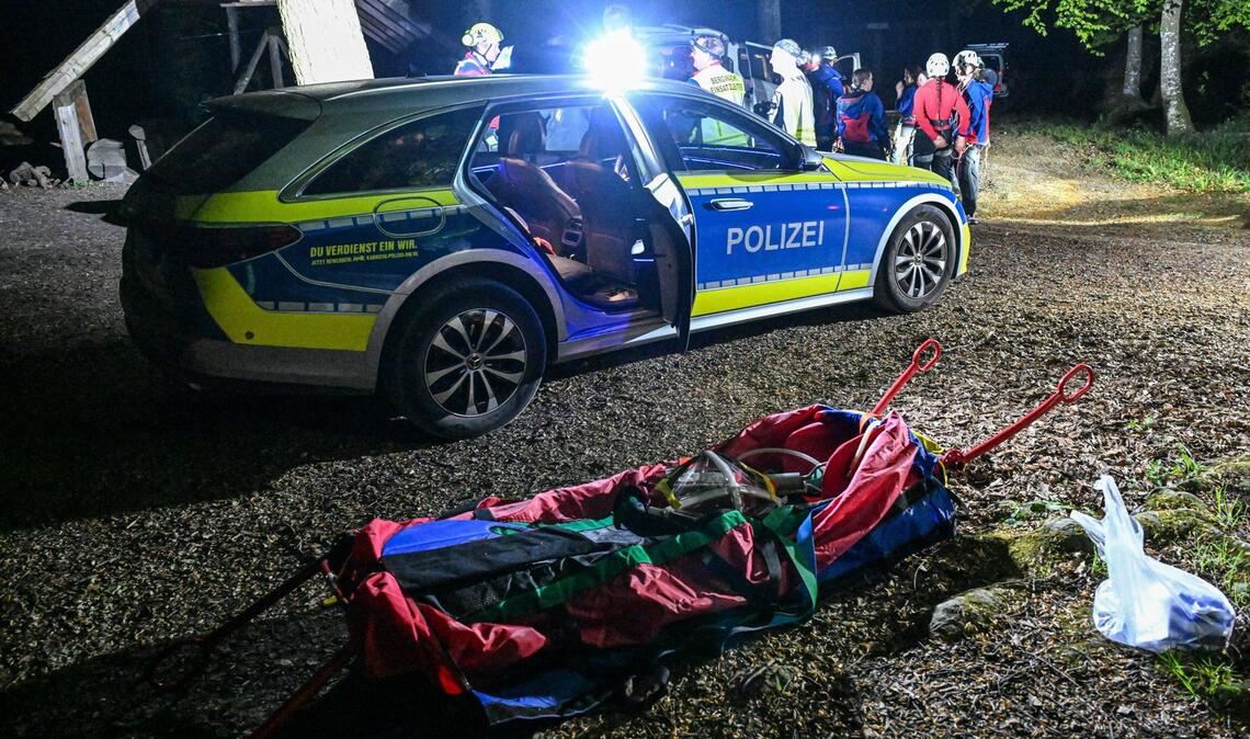 Die 29-jährige wurde nach dem Kletterunfall an der Ruine Rosenstein schwerverletzt in ein Krankenhaus gebracht.