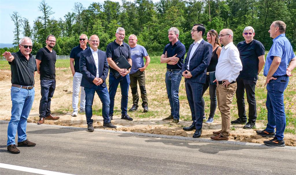 Die Abnahme des neuen Gewerbegebiets „Waldwiesen“ ist erfolgt. Die Investitionskosten sind bereits refinanziert. 3,2 Hektar Fläche stehen noch zum Verkauf. Foto: Friedrich