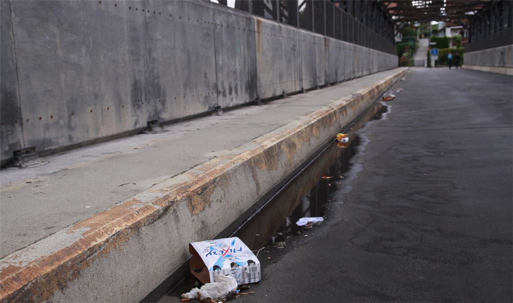 Die Alte Eisenbahnbrücke ist nach wie vor im Fokus von Ordnungsdienst und Citystreife. Foto: Archiv/Sadler