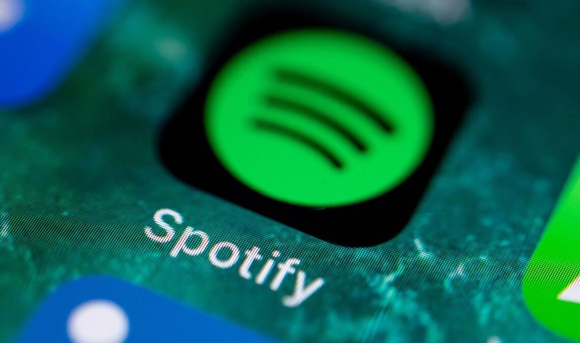 Die App des Musikdienstes Spotify. Der Streamingdienst gibt Zahlen bekannt.