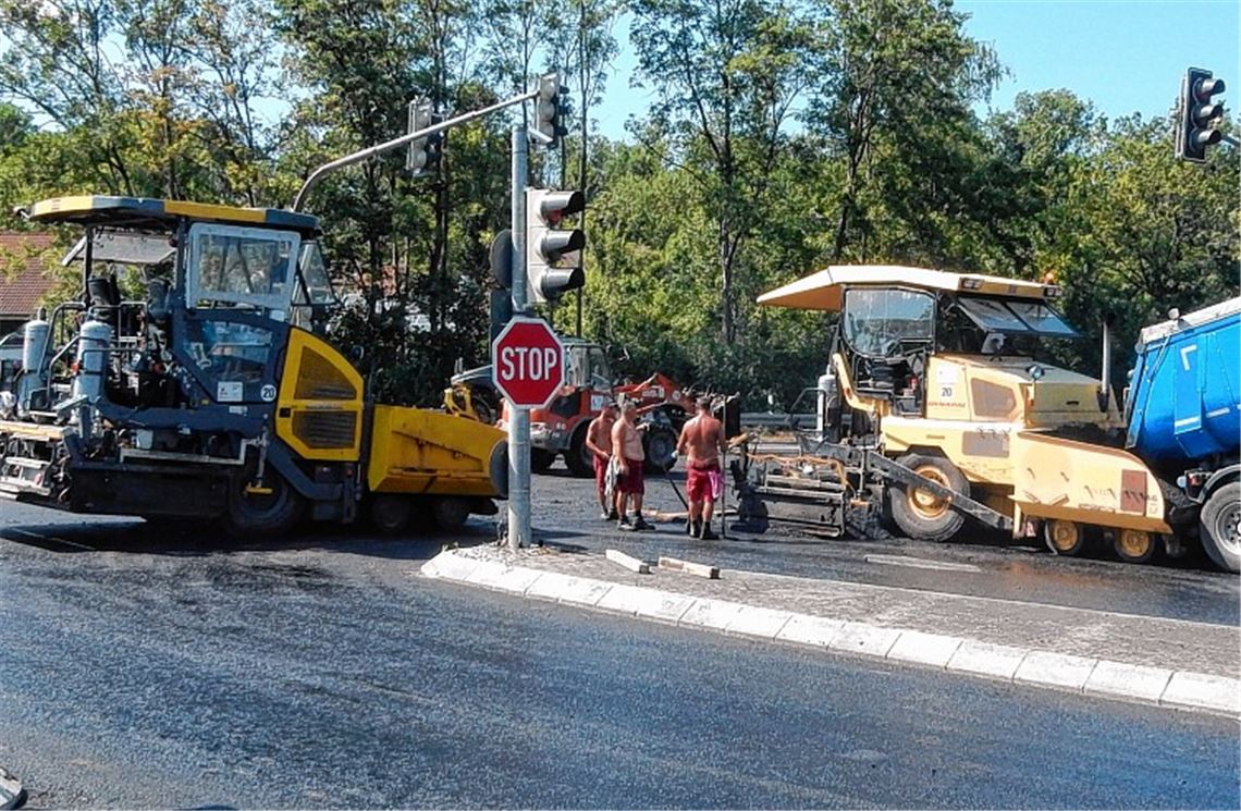 Fahrbahn erhält einen neuen Belag