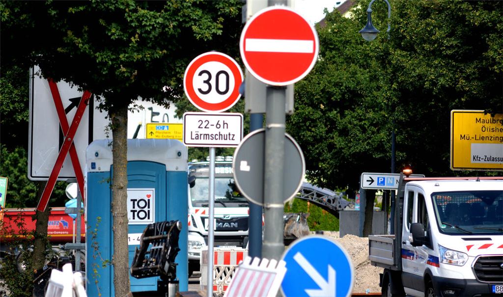 Die B10 in Mühlacker ist derzeit etappenweise eine Baustelle. Symbolfoto: Archiv