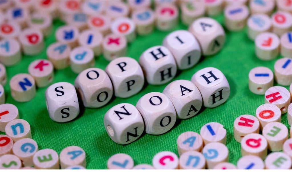 Die Babynamen Sophia und Noah sind weiterhin an der Spitze.