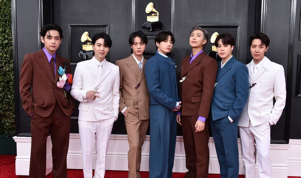 Die Band BTS kommt zu den 64th Annual Grammy Awards im Jahr 2022. Bald werden die Südkoreaner erneut international durchstarten. (Archivfoto)