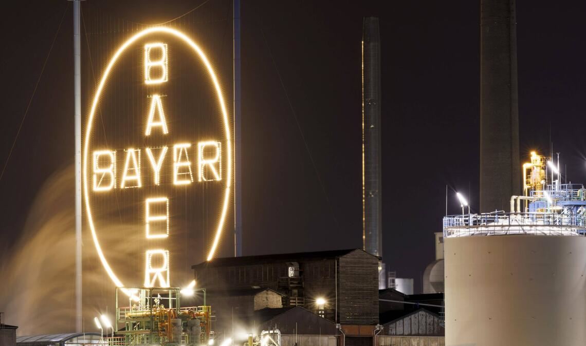Die Bayer-Aktie stieg nach Bekanntgabe des Vergleichs sofort.