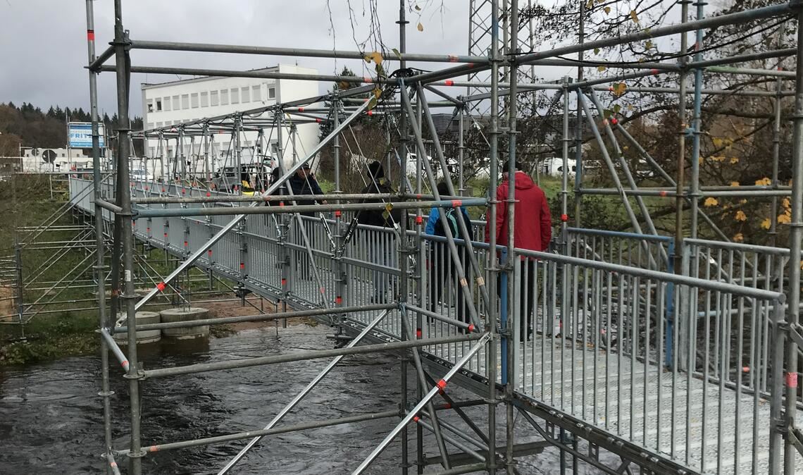 Die Behelfskonstruktion in Pforzheim. Foto: privat