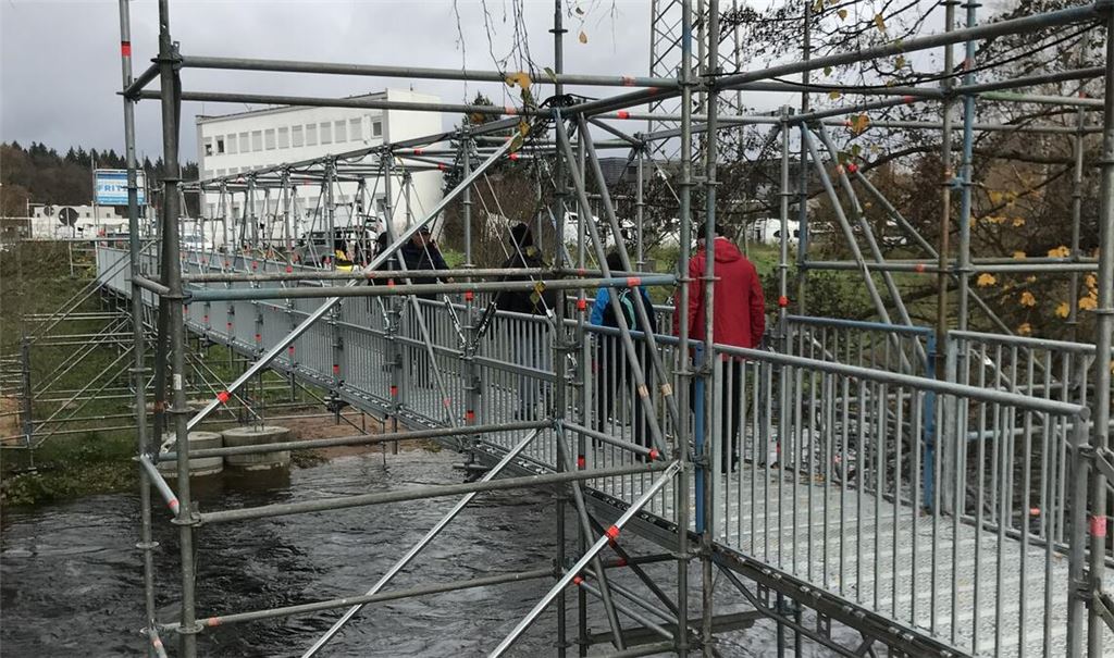 Die Behelfskonstruktion in Pforzheim. Foto: privat