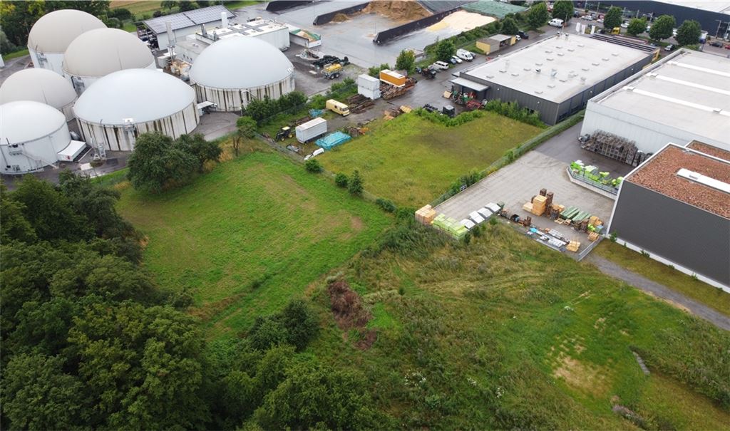 Die Biogasanlage der Stadtwerke in den Waldäckern. Archivfoto: Schramm