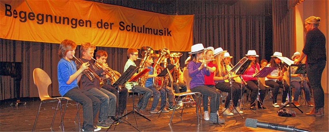 Die Bläserklasse der Kirnbach-Grundschule.
