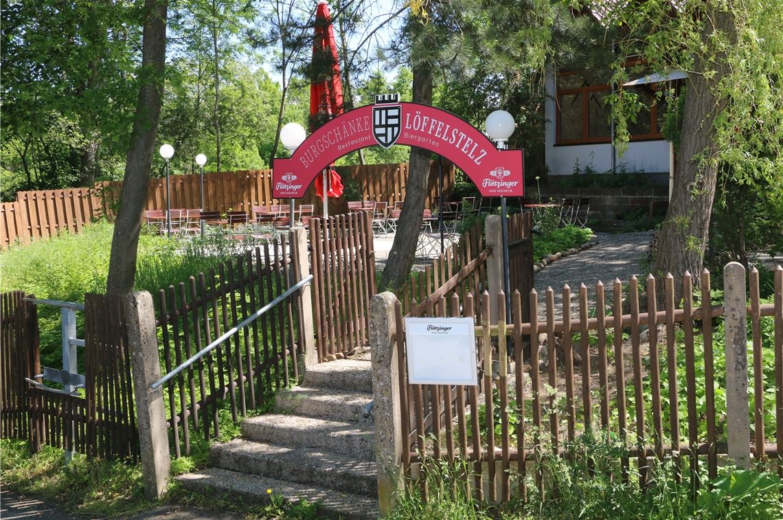 Die „Burgschänke Löffelstelz“ öffnet bald – allerdings zunächst nur im Außenbereich. Foto: Sadler