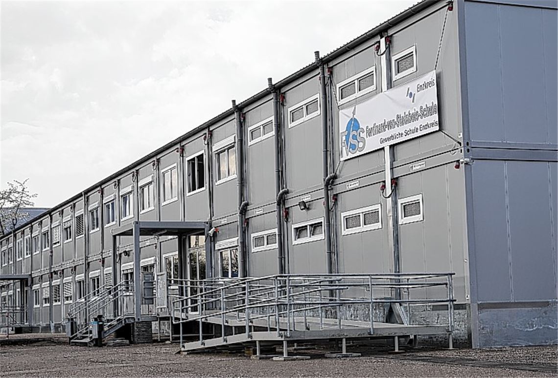 Die Container haben ausgedient. Für ein Jahr hatte die Steinbeis-Berufsschule ihr Domizil auf dem Gelände der alten Ziegelei. 