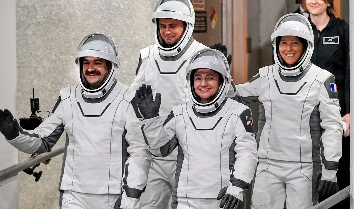 Die Crew 12 ist an der ISS angekommen. (Archivbild)