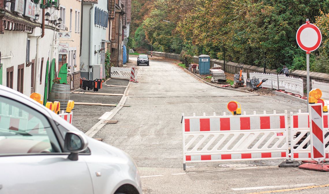 Die Durchfahrt nach Lomersheim ist ab Freitagnachmittag wieder möglich. Foto: Archiv