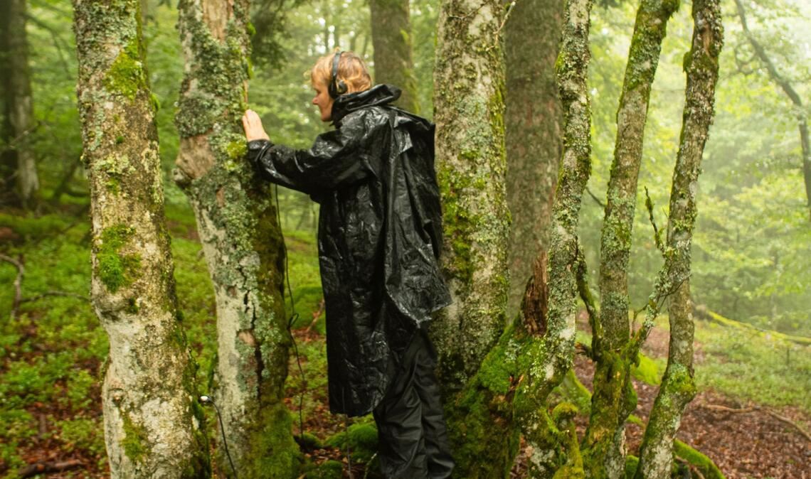 Die Eclat-Komponistin Kirsten Reese bei der Recherche