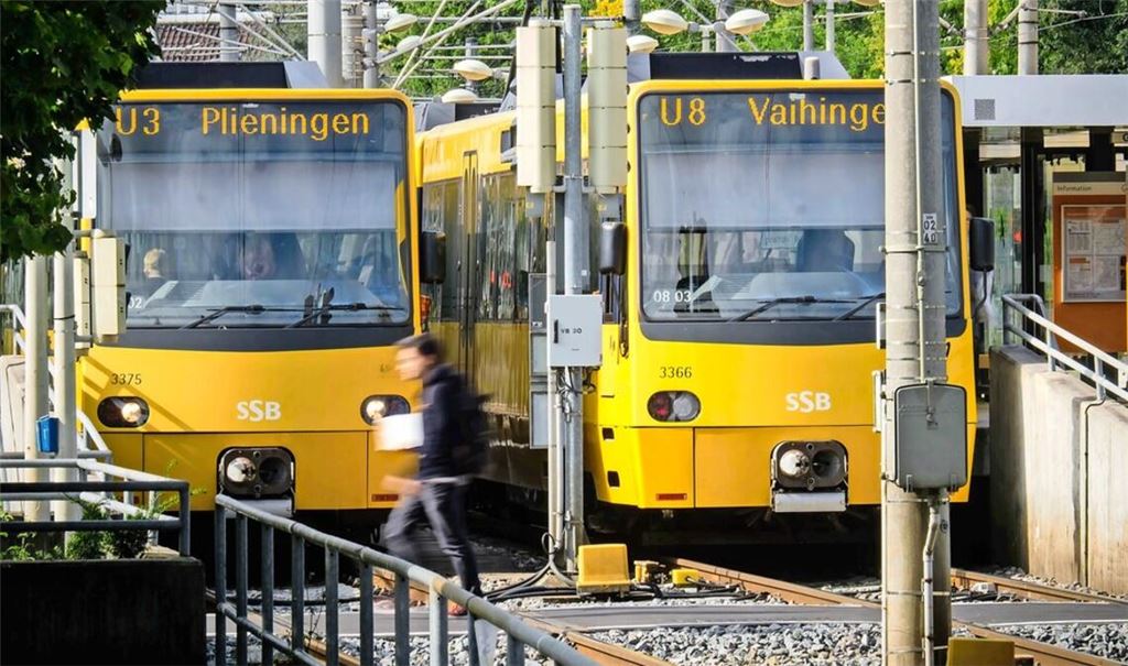 Die Endstation diverser Stadtbahnlinien der SSB in Vaihingen: das Unternehmen untersucht derzeit, wie sich das Netz von dort aus weiterentwickeln könnte.