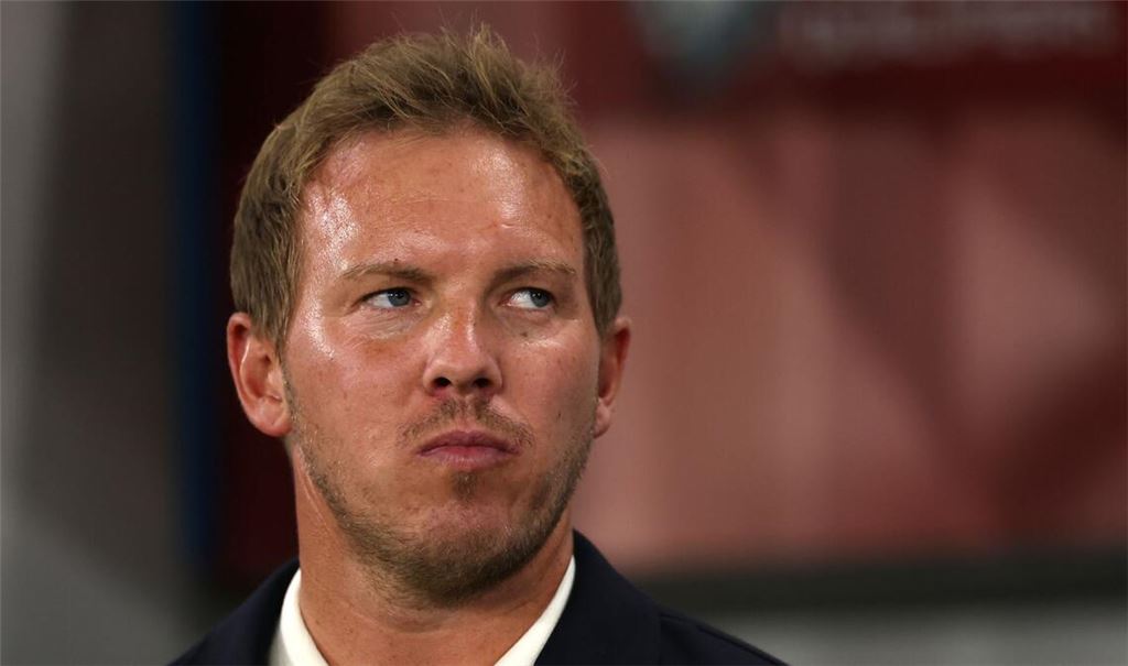 Die Enttäuschung ist dem Bundestrainer Julian Nagelsmann in das Gesicht geschrieben.