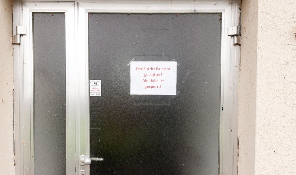 Die Festhalle in Knittlingen kann nicht mehr genutzt werden. Foto: Fotomoment