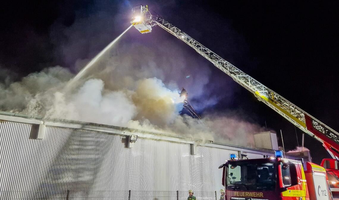 Die Feuerwehr im Einsatz in der Kehler Disco.