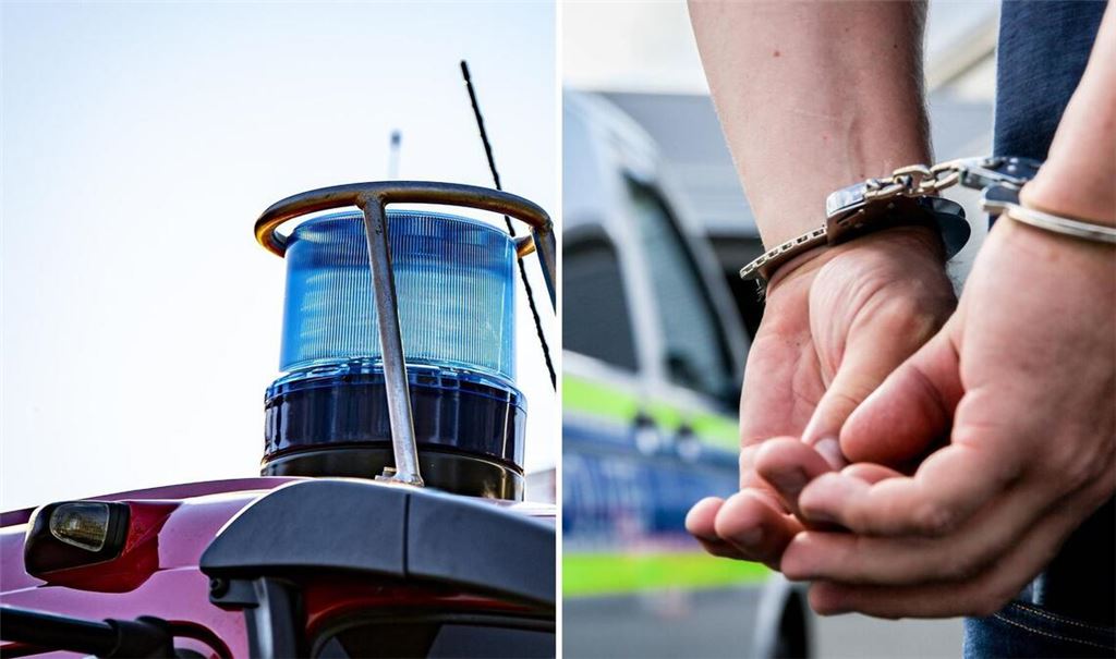 Die Feuerwehr rettete den Mann aus dem Fluss, bevor er von der Polizei vorläufig festgenommen wurde. (Symbolbilder)