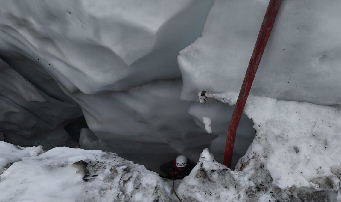Die Frau wurde aus einer Gletscherspalte gerettet. (Symbolbild)