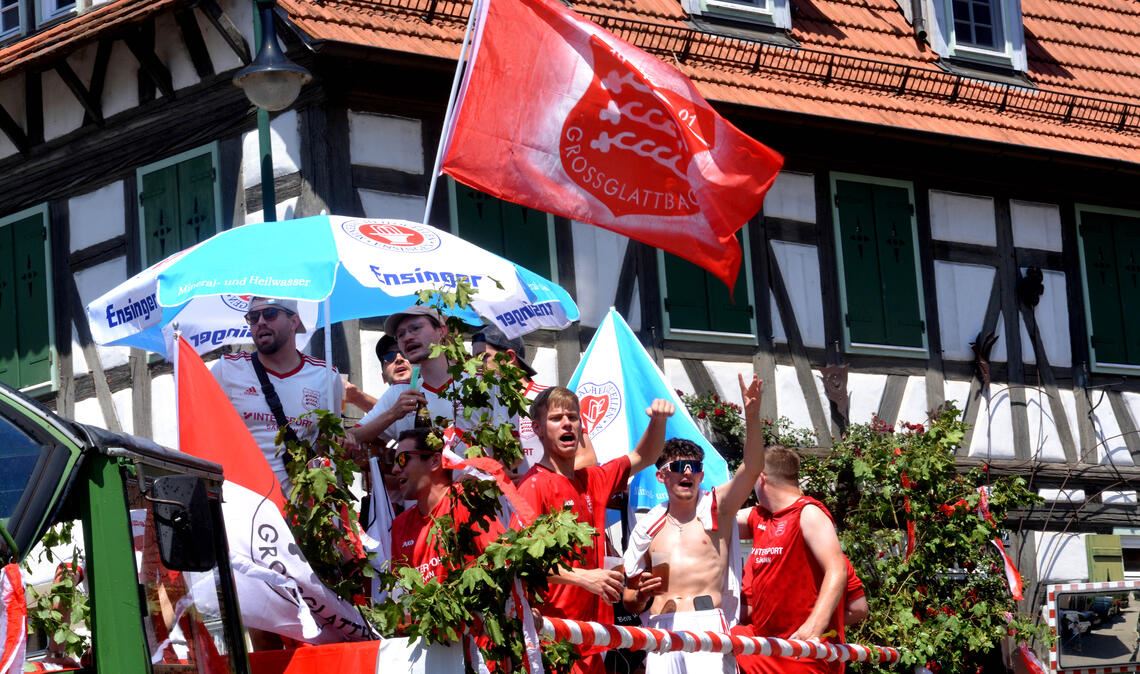 Die Fussballer des TSV Grossglattbach