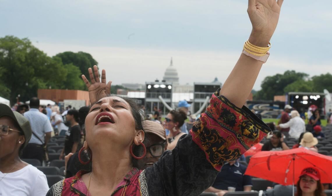 Die Gebetsveranstaltung findet auf der National Mall mitten im Herzen Washingons statt.