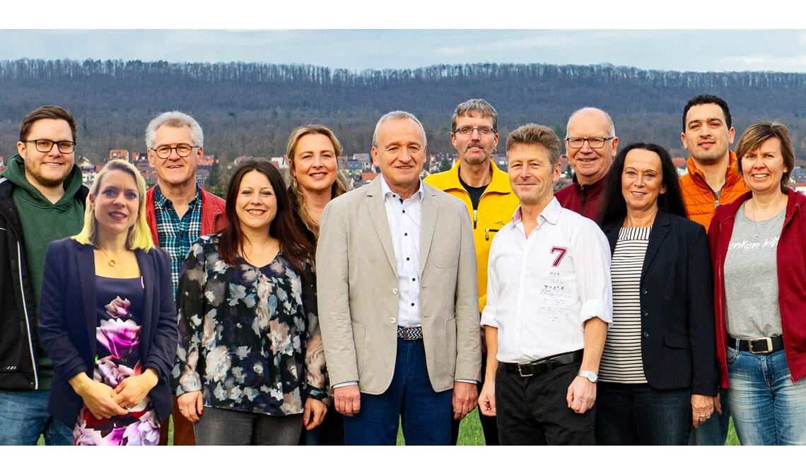 Die Gemeinderatskandidaten Kai Striegel (v.li.), Jennifer Jaillet-Steuler, Albrecht Schmid, Susanne Kopriva, Miriam Alfers, Ingo Weimer, Bernd Bruckner, Ralf Speidel, Andreas Kreuzer, Heidi Bopp, Abdelhalim Khelladi und Tatjana Jurtschenko. Foto: privat