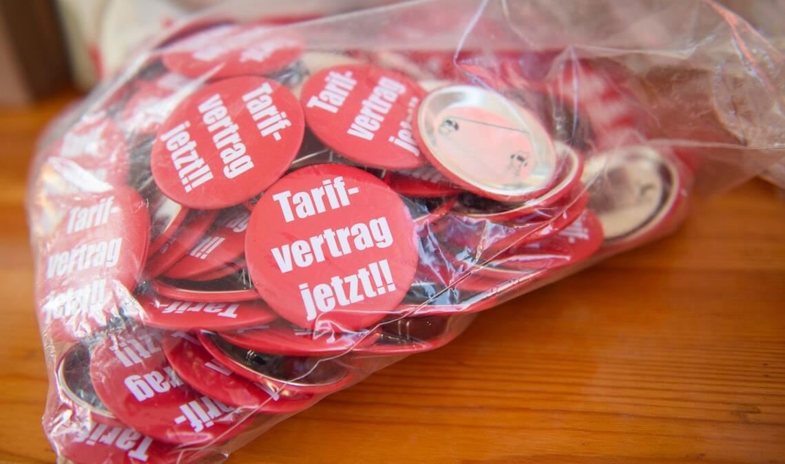 Die Gewerkschaften kämpfen für mehr Tarifverträge in Deutschland (Symbolbild))