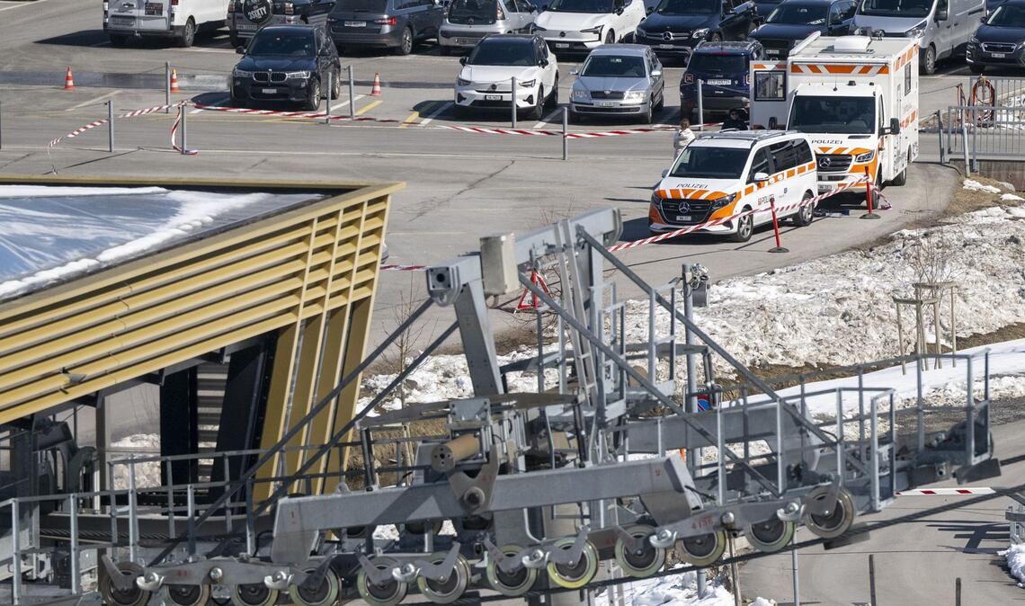 Die Gondel stürzte im Schweizer Skigebiet Engelberg ab.