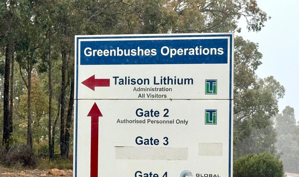 Die Greenbushes-Mine wird von Talison Lithium betrieben.