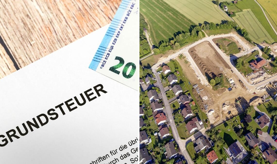 Die Grundsteuer C können Städte und Gemeinden in Baden-Württemberg bei unbebauten, aber baureifen Grundstücken verlangen. (Symbolbilder)