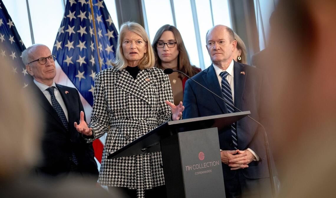 Die Gruppe der US-Parlamentarier in Kopenhagen.