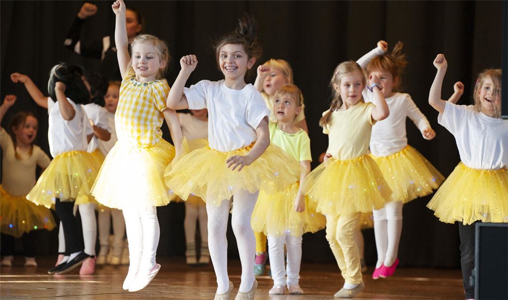 Die „Gym and Dance“-Bambini treten bei der Jahresfeier 2020 auf. Foto: Archiv