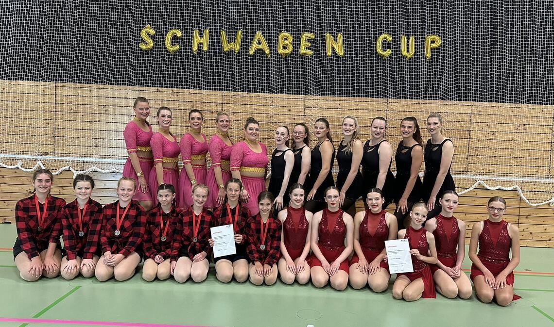 Gymnastinnen starten beim Schwabencup Die Gymnastik-Gruppen des TV Sersheim.