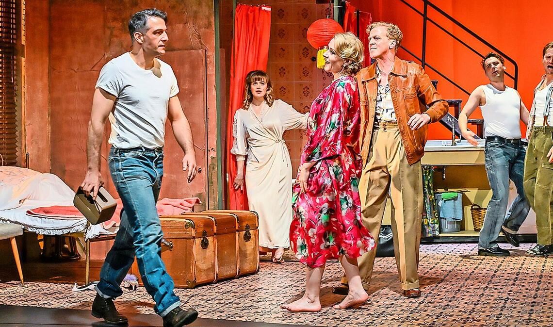 Die Hauptdarstellenden: Max Hemmersdorfer, Sheila Bluhm, Natalie O’Hara und Marius Hubel (v.l.)