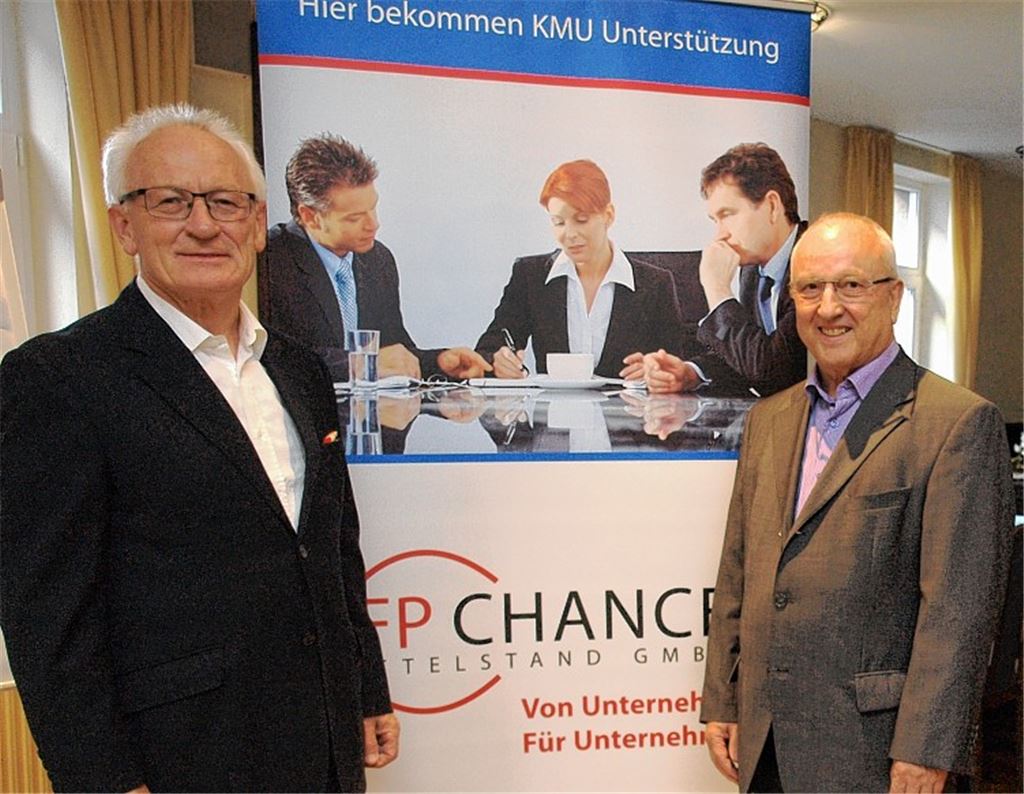 Die Initiatoren der neuen Genossenschaft, Walter Kaiser (li.) und Fridolin Mannuß.