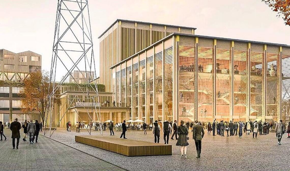 Die Interimsoper bei den Wagenhallen wird weiter geplant, sie soll kleiner werden.