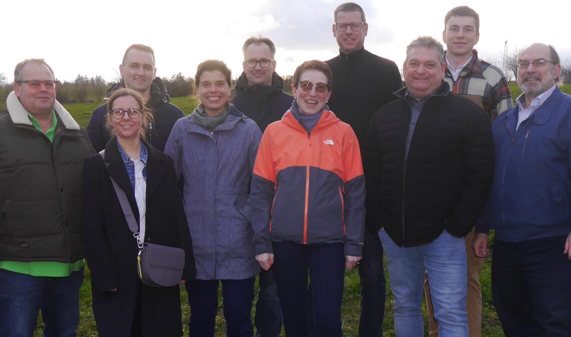 Die Kandidatinnen und Kandidaten Marco Bentner (v.li.), Kristine Hetzel, Simon Gille, Katharina Flattich, Alexander Kartschall, Anja Sadler-Glos, Carsten Buck-Tschonitsch, Harald Pflüger, Fynn Jäger, Karl Heinz Kartenberg. Foto: privat