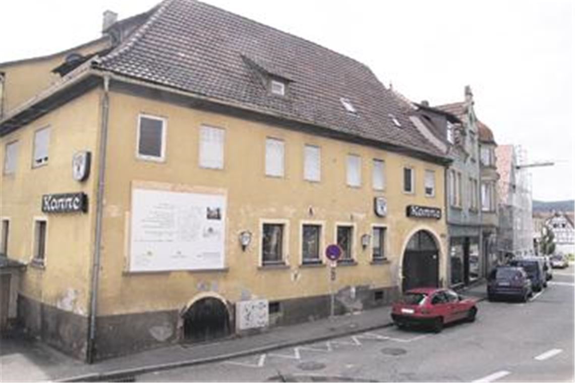 Die Kanne, ein traditionsreiches Gebäude, soll weichen. Archivfoto: Franz