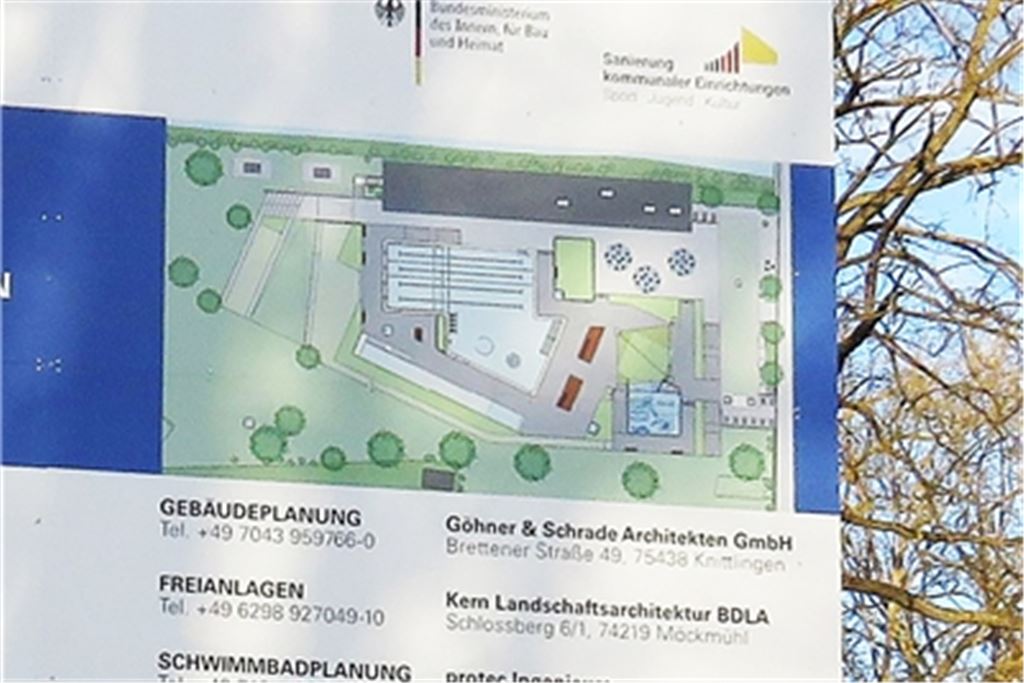 Die Knittlinger Freibadsanierung ist ein millionenschweres Großprojekt. Foto: Becker
