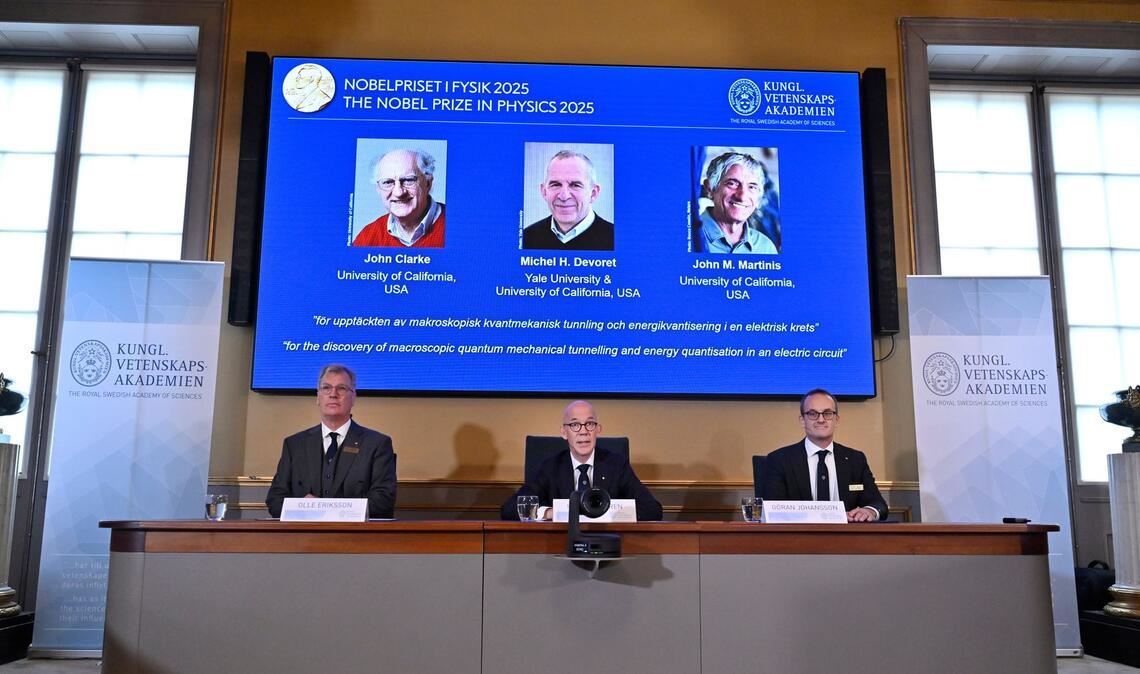 Die Königlich-Schwedische Akademie der Wissenschaften hat die diesjährigen Physik-Nobelpreisträger verkündet.