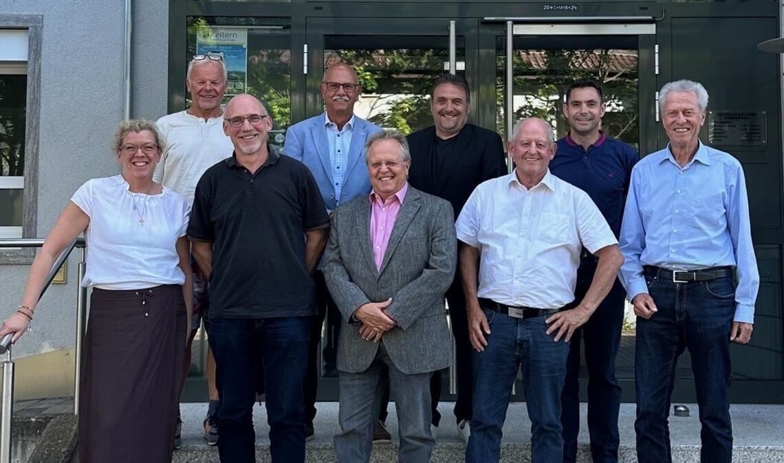 Die Kreistagsfraktion der Freien Wähler bei ihrem letzten Treffen vor den Kommunalwahlen in Keltern. Foto: privat