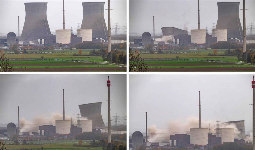 Die Kühltürme des AKW Gundremmingen wurden gesprengt.