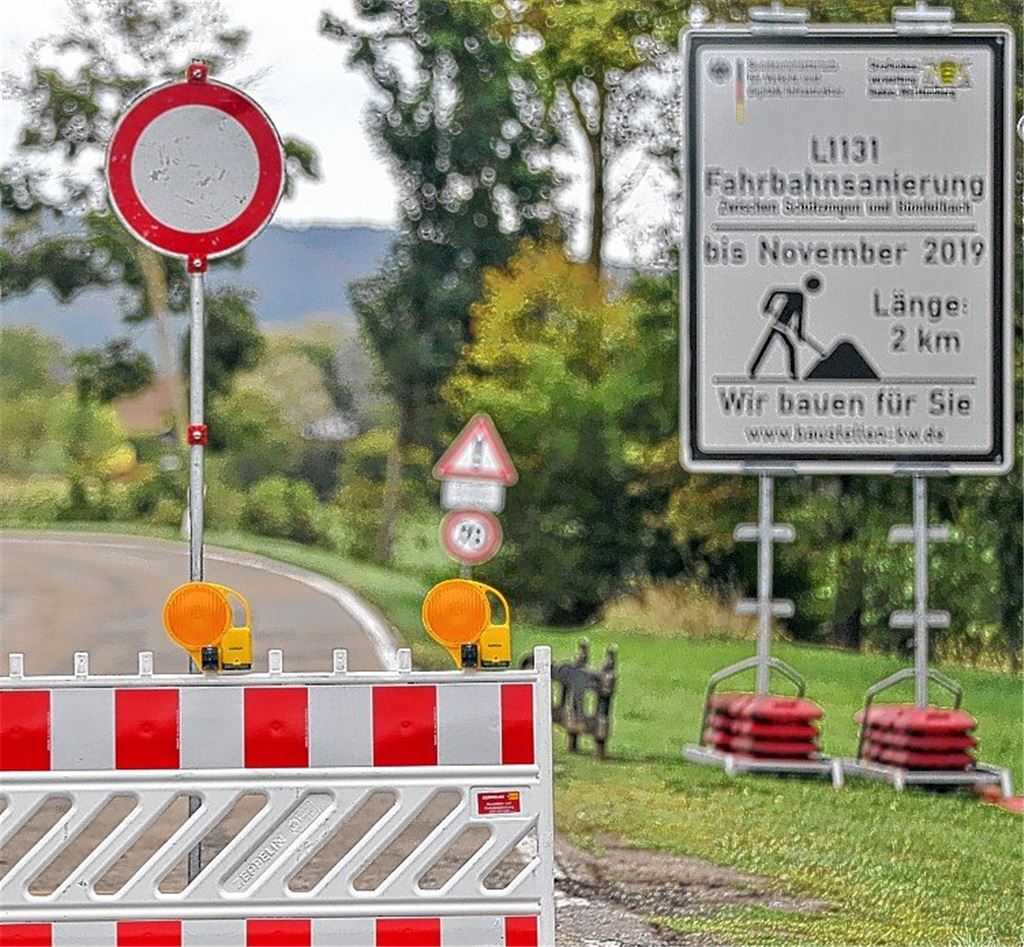 Landesstraße ist ab sofort voll gesperrt
