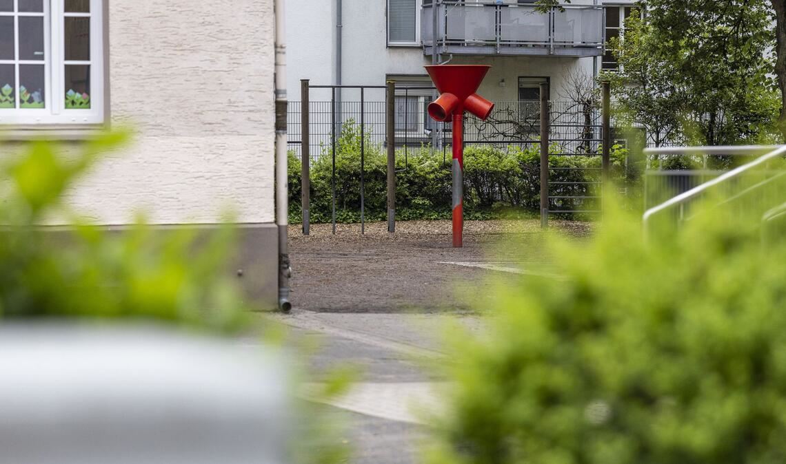 Die Leiche wurde in Recklinghausen auf einem Schulhof gefunden.