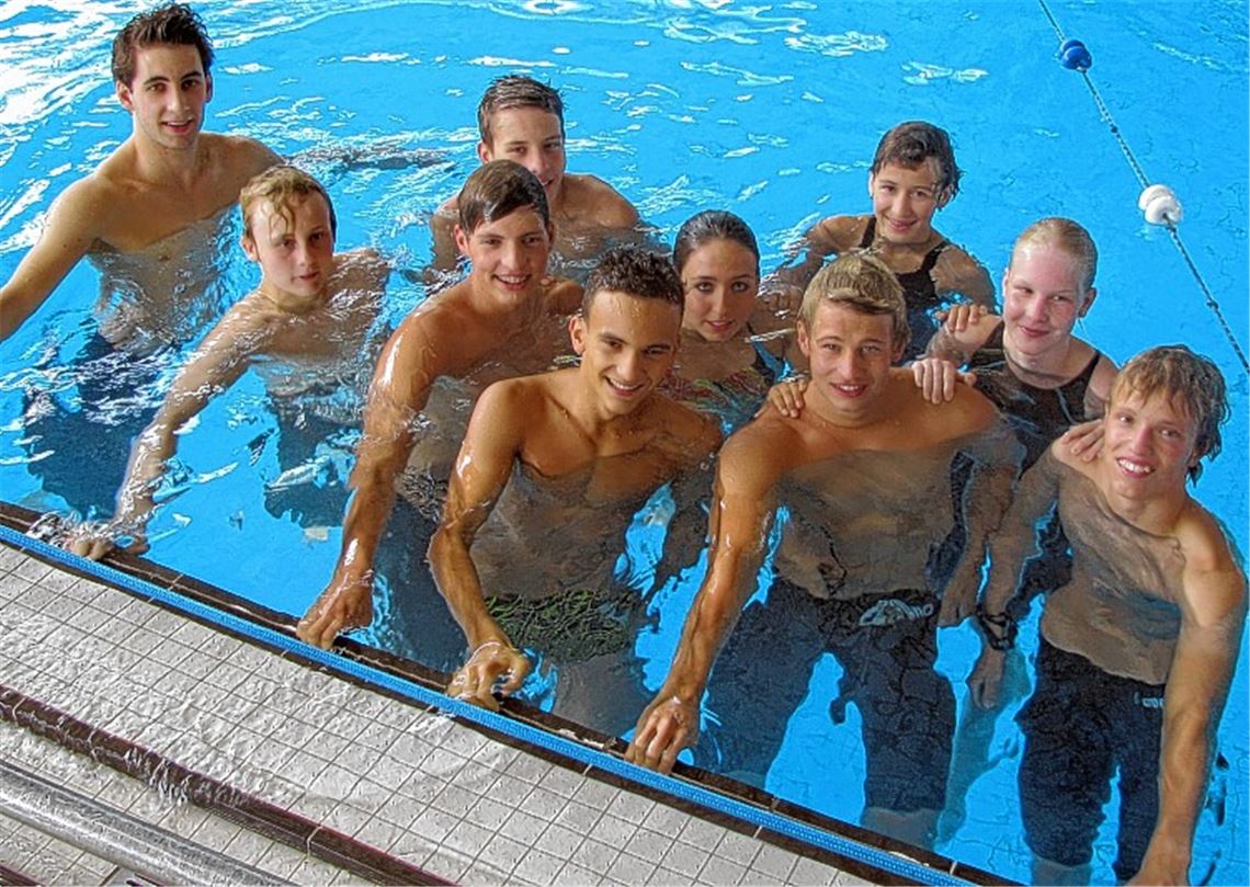 Die Leistungsgruppe 1 der Wasserfreunde Mühlacker. Archivfoto: privat