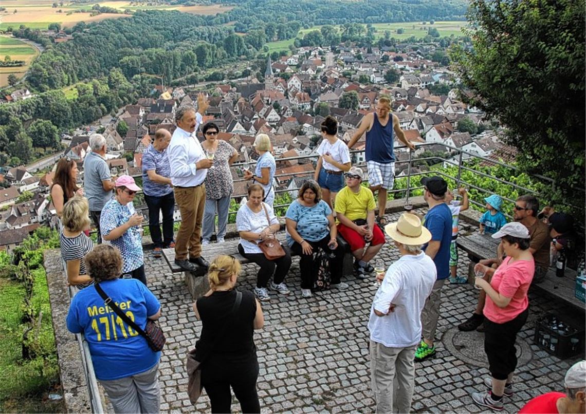 Lebenshilfe geht auf Tour durch die Weinberge