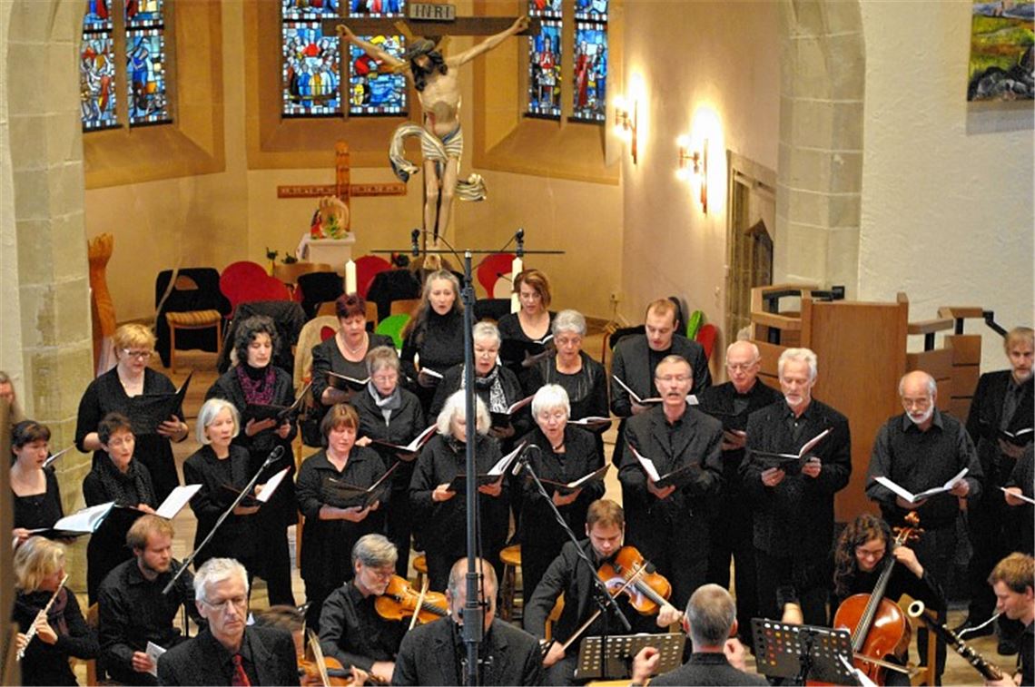 Die Lukaspassion von Georg Philipp Telemann aus dem Jahre 1748 führt der Illinger Kirchenchor mit Solisten und Instrumentalisten auf. Foto: Stahlfeld