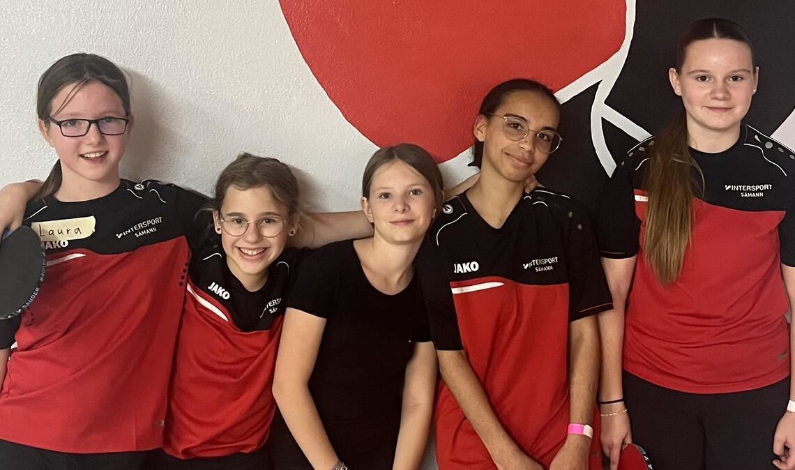 Die Mädchen des TSV Großglattbach sind stolz auf ihre Leistung und den Zusammenhalt.